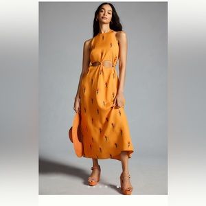 Farm Rio for Anthropologie Parrot Maxi Dress